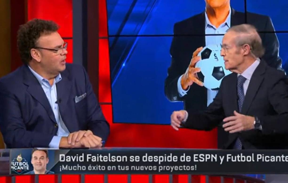 “No voy a entrar en polémica contigo. Te estimo mucho, eres mi maestro, casi como mi padre. Me ayudaste a ser lo que soy hoy en día”, fue la respuesta de Faitelson a José Ramón Fernández. 