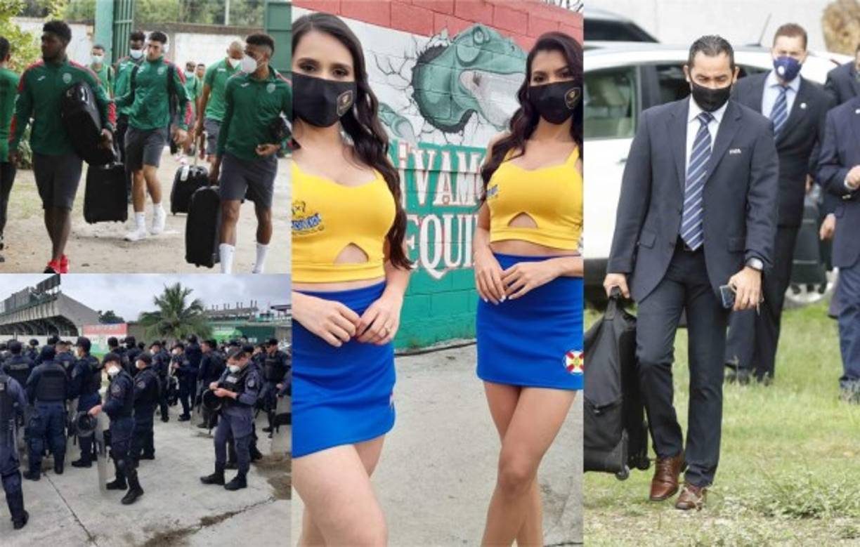 El Yankel Rosenthal fue blindado para la Gran Final del fútbol hondureño entre Marathón vs Olimpia. Te mostramos las imágenes curiosas en la previa del encuentro. Fotos Edwin Romero.