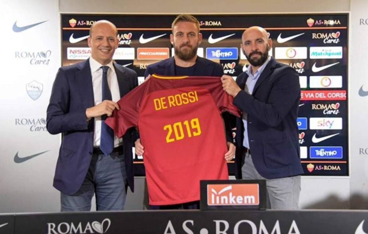 La Roma ha anunciado la ampliación de contrato de Daniele De Rossi hasta 2019. El centrocampista, un símbolo del club a sus 33 años, jugó el pasado domingo su partido 561 con el equipo, con el que ha marcado 59 goles.