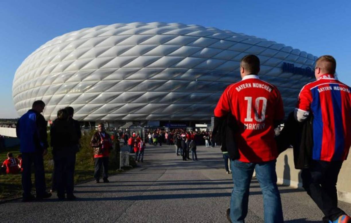 La hinchada alemana previo al encuentro ante los lusos.