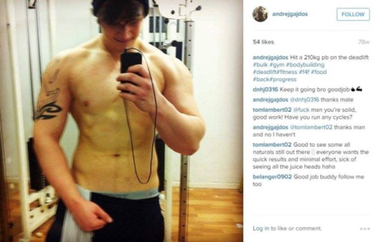 El joven publicaba a diario en su cuenta de Instagram el entrenamiento que realizaba.