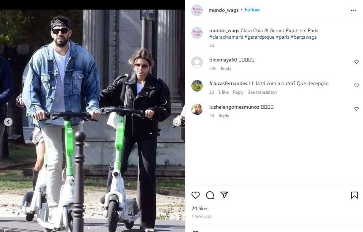 El deportista y la joven estudiante fueron captados mientras daban paseos en monopatines eléctricos. 