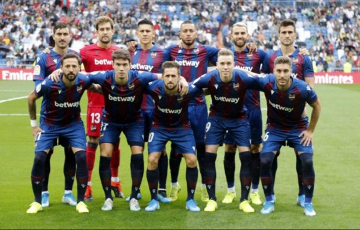 Once inicial del Levante para enfrentarse al Real Madrid en el Bernabéu.