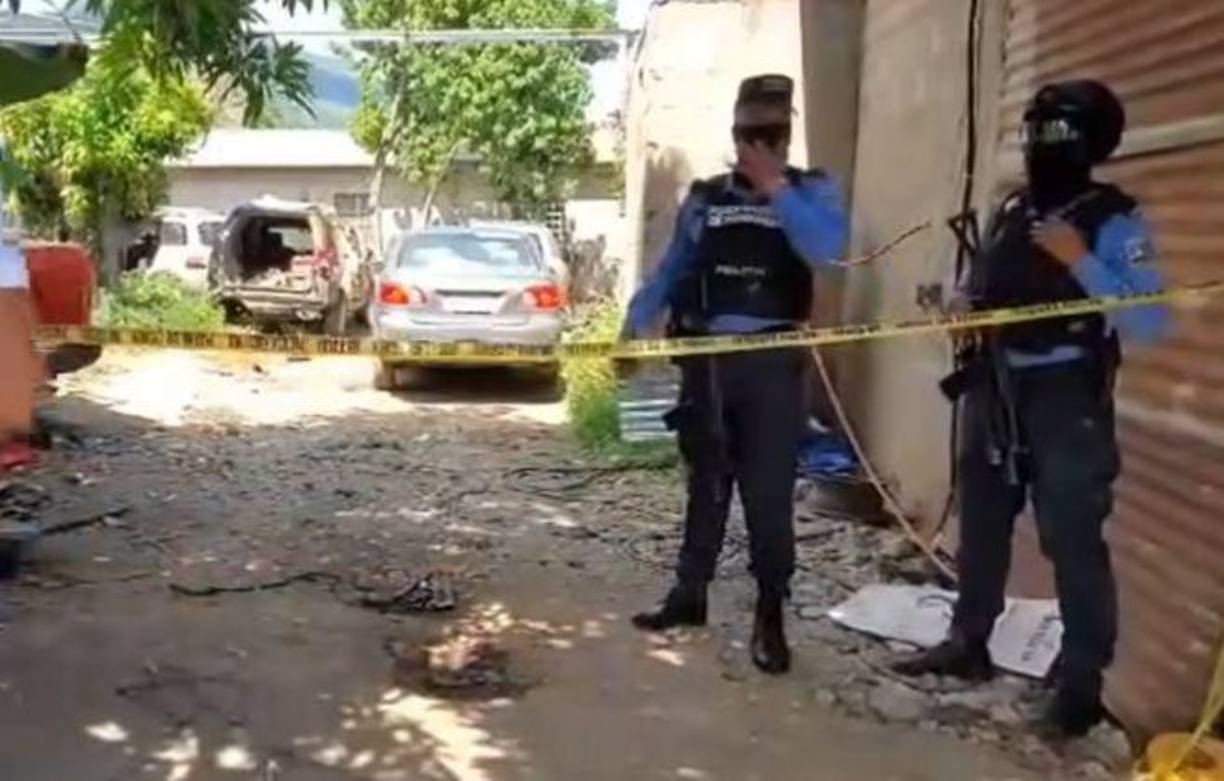 El hallazgo se produjo ayer lunes en horas del mediodía en la colonia Ramón Amaya Amador, del referido municipio. 