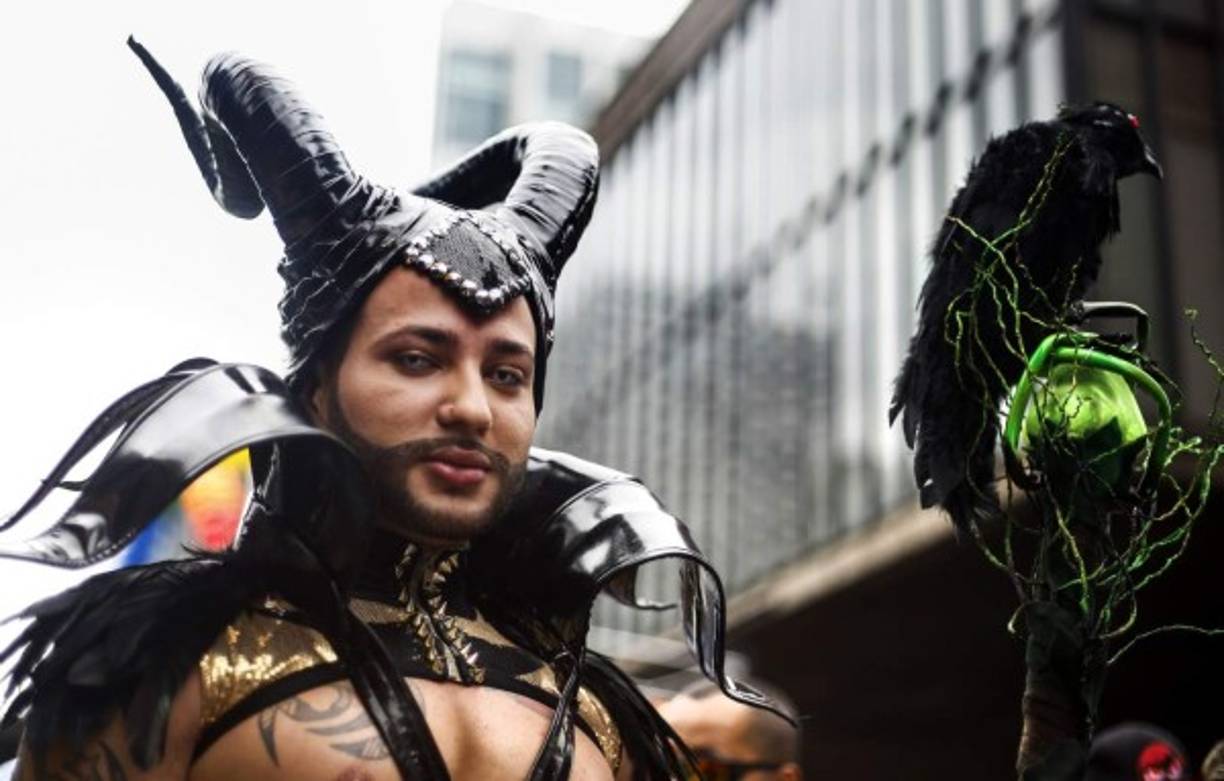 Algunos participantes optaron por disfraces no convencionales.