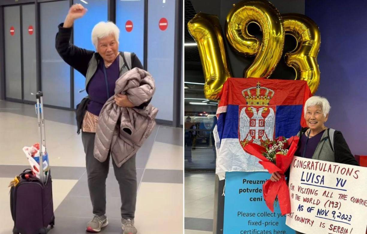 Sus aventuras iniciaron cuando tenía 20 años de edad y este año 2023 alcanzó la meta de los 193 países.