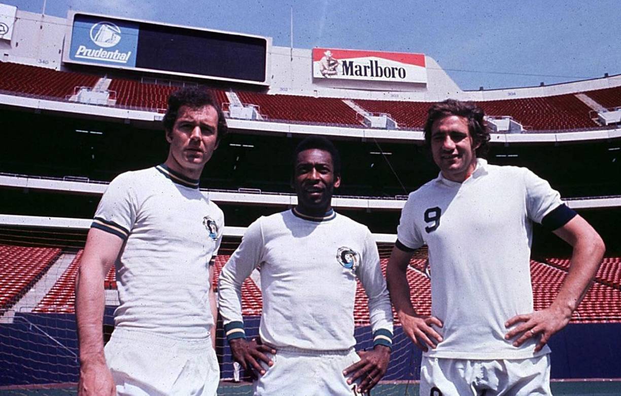 En el Cosmos de Nueva York, Pelé coincidió con Franz Beckenbauer.