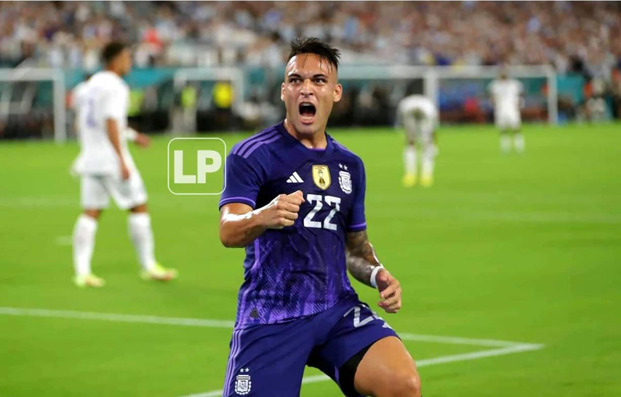 Lautaro Martínez abrió el marcador para Argentina a los 15 minutos del partido y así lo gritó.