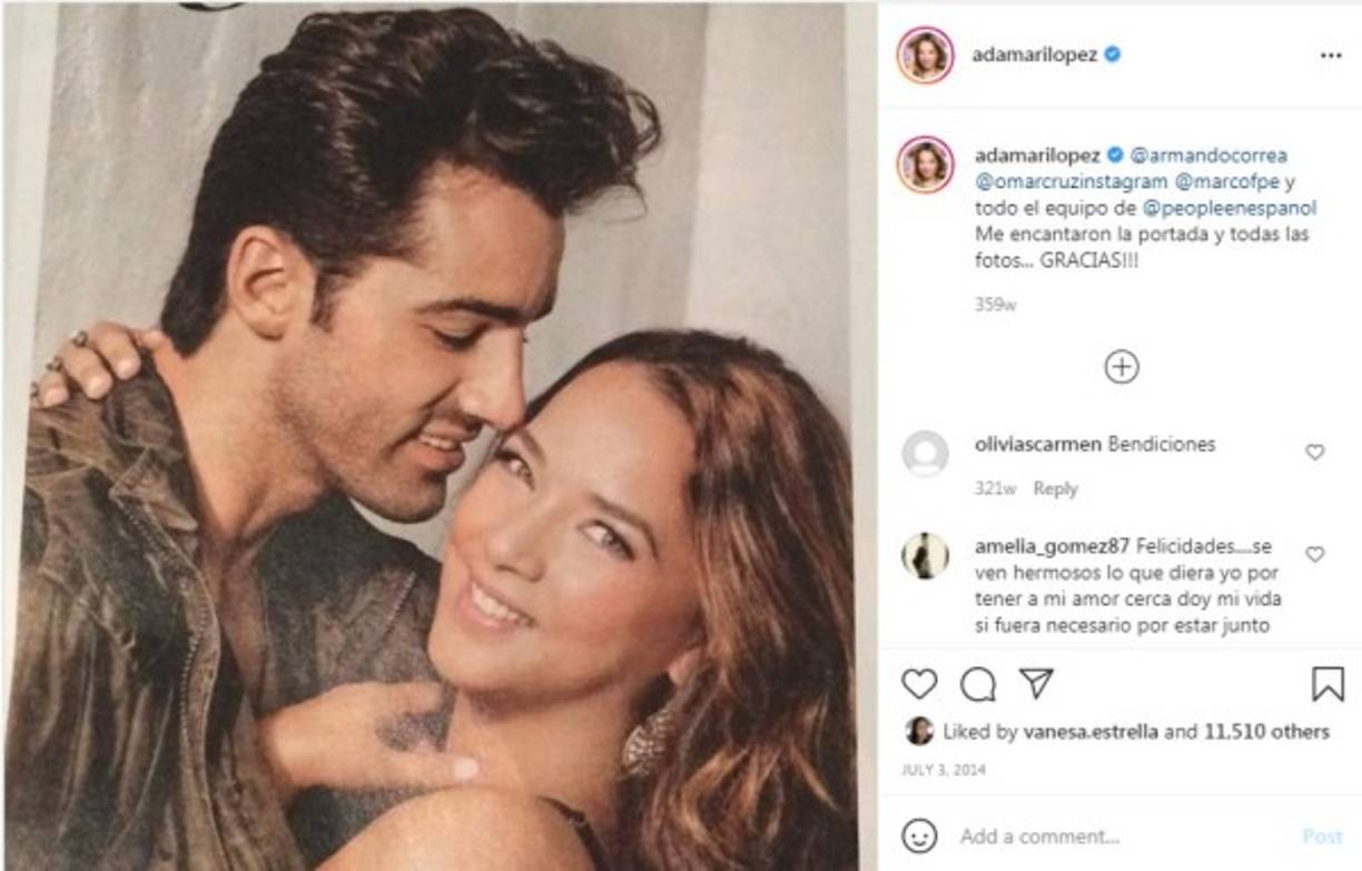 En julio de 2014, Adamari y Toni posaron juntos en una de sus primeras sesiones fotográficas la revista People en Español. En las hermosas postales, Costa y López se mostraban felices mientras vivían su etapa como novios.