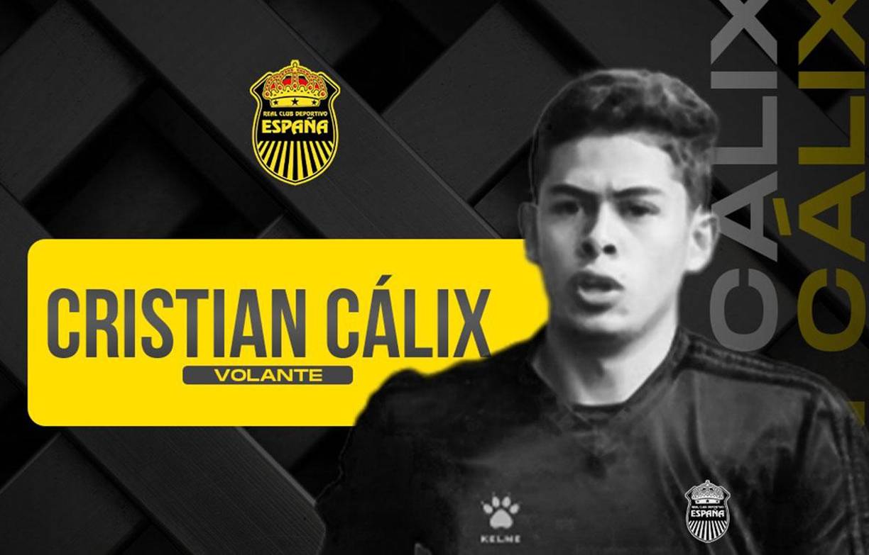 Real España anunció el fichaje del centrocampista Cristian Cálix, quien llega procedente del Olanco FC. El volante firmó por dos temporadas con la máquina. 