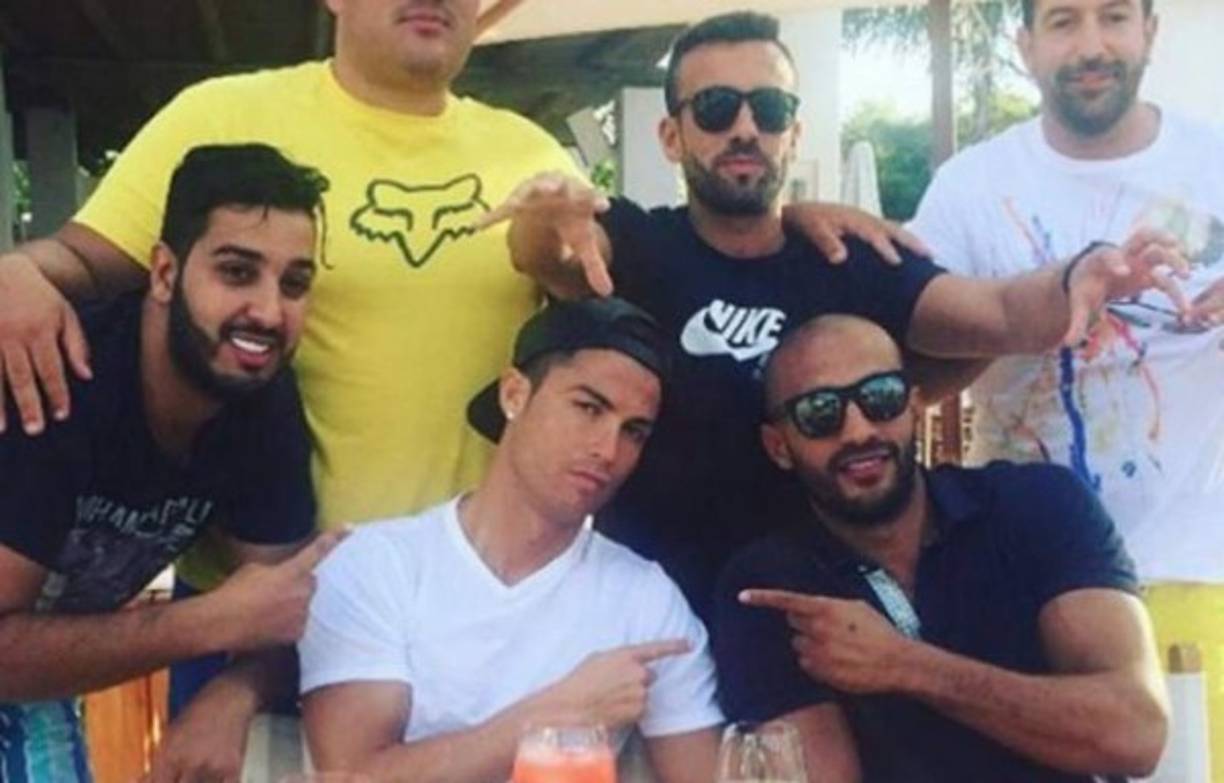 CR7 es uno de los momentos que disfrutó con el boxeador y el resto de sus amistades.