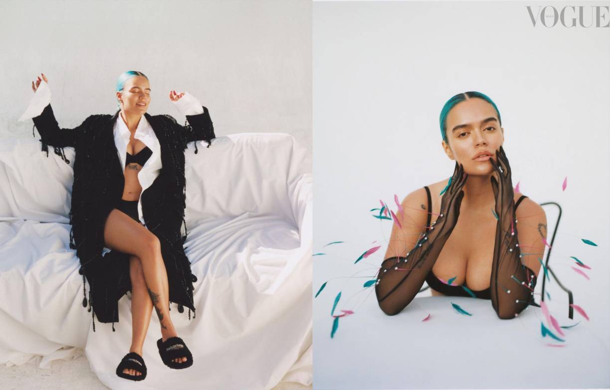 Karol ha emulado así a la mismísima Gisele Bündchen, que también prescindió de su maquillador de confianza antes de posar para Vogue Italia en 2018.