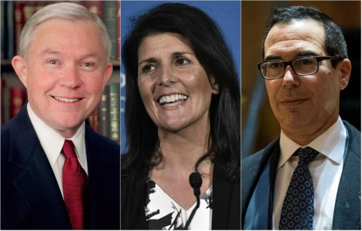 El presidente electo de Estados Unidos Donald Trump ya comenzó a armar el rompecabezas de su gabinete. Estos son los hombres y mujeres que ha designado en los puestos claves de su administración: