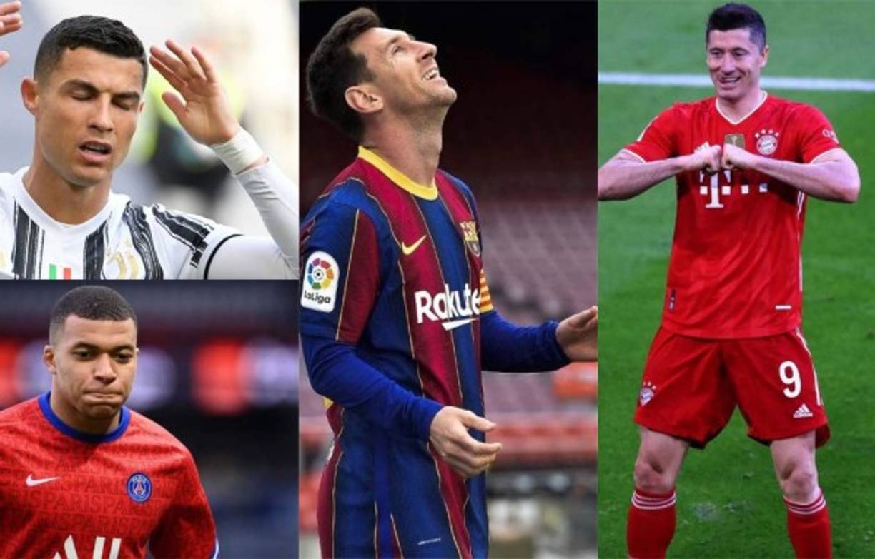 La lucha por la Bota de Oro se pone al rojo vivo cuando ya estamos por finalizar la temporada en las principales grandes Ligas de Europa. Fotos AFP.