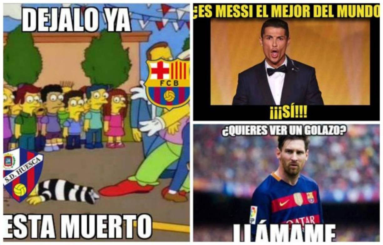 Barcelona goleó 8-2 al Huesca y en las redes sociales no podían faltar los ingeniosos memes.