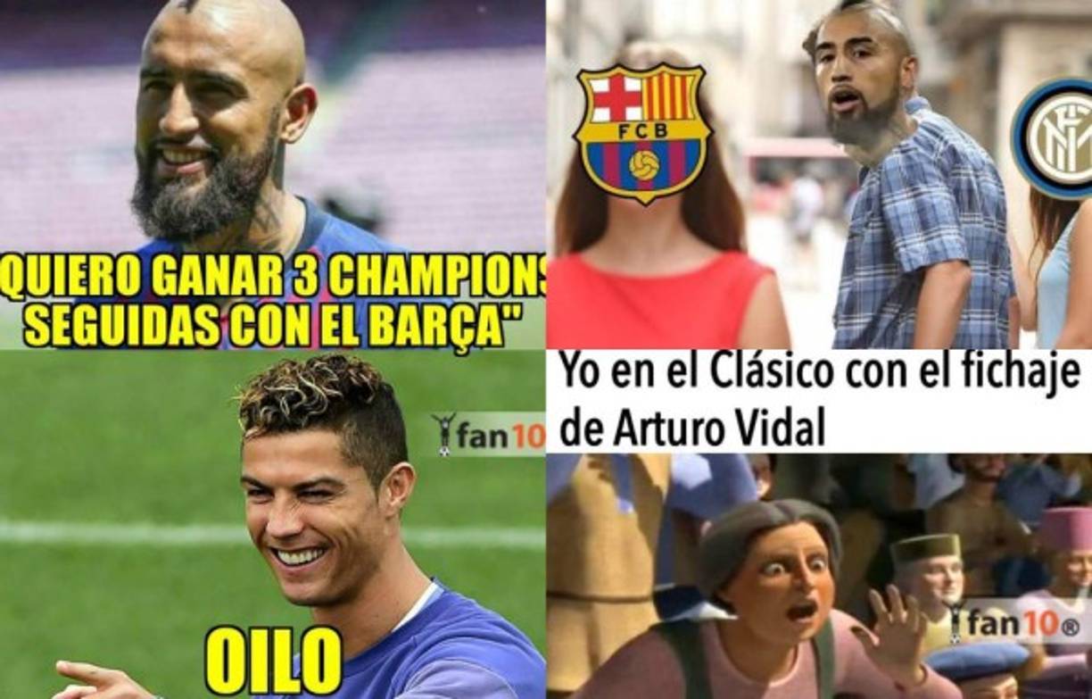 El mediocampista chileno Arturo Vidal fue presentado este lunes como nuevo jugador del Barcelona. Los memes no pueden faltar en las redes sociales y hacen de las suyas con la llegada del volante.