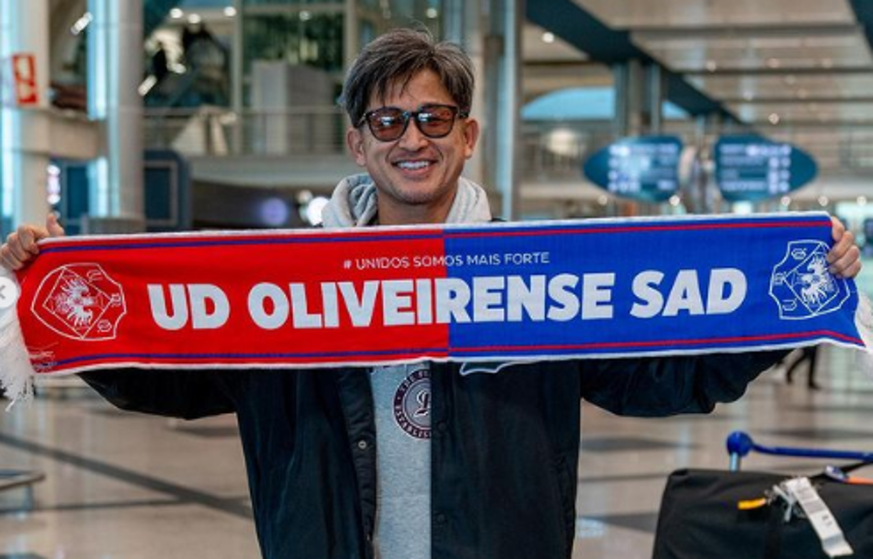 El legendario futbolista nipón (Shizuoka, 1967) llegó al Oliveirense, en el centro de Portugal, en enero, en calidad de cedido por el Yokohama FC japonés.
