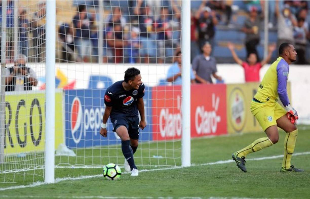 Denil Maldonado marcó el 2-0 del Motagua en el inicio del segundo tiempo.