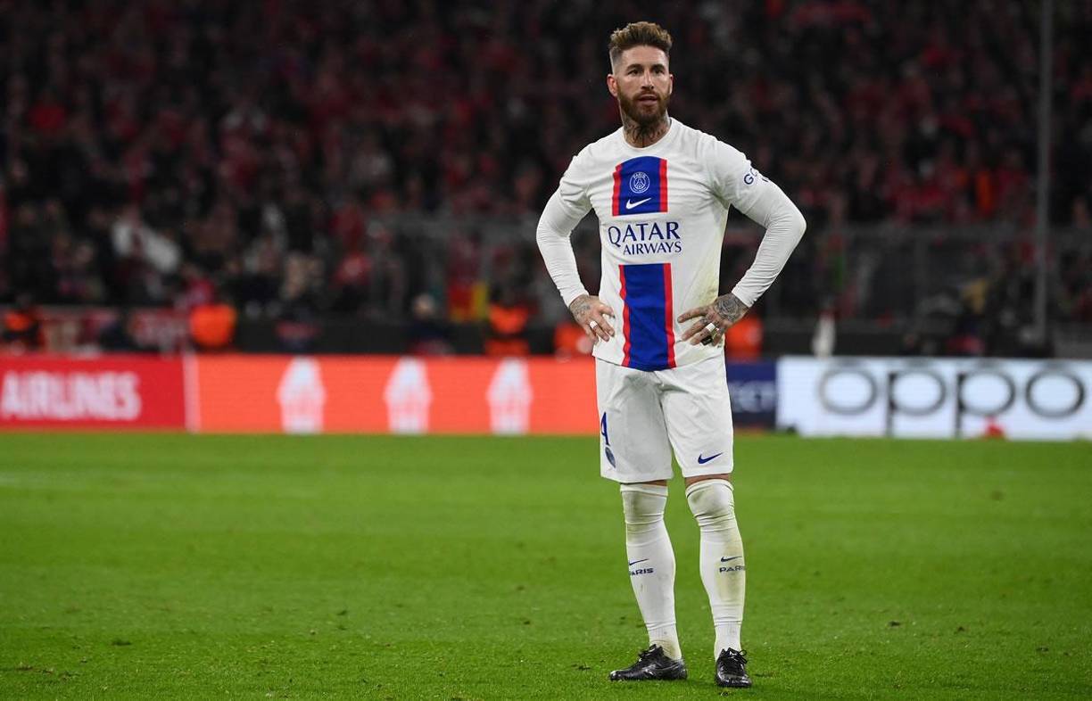 El rostro desencajado de Sergio Ramos tras el segundo gol del Bayern Múnich.