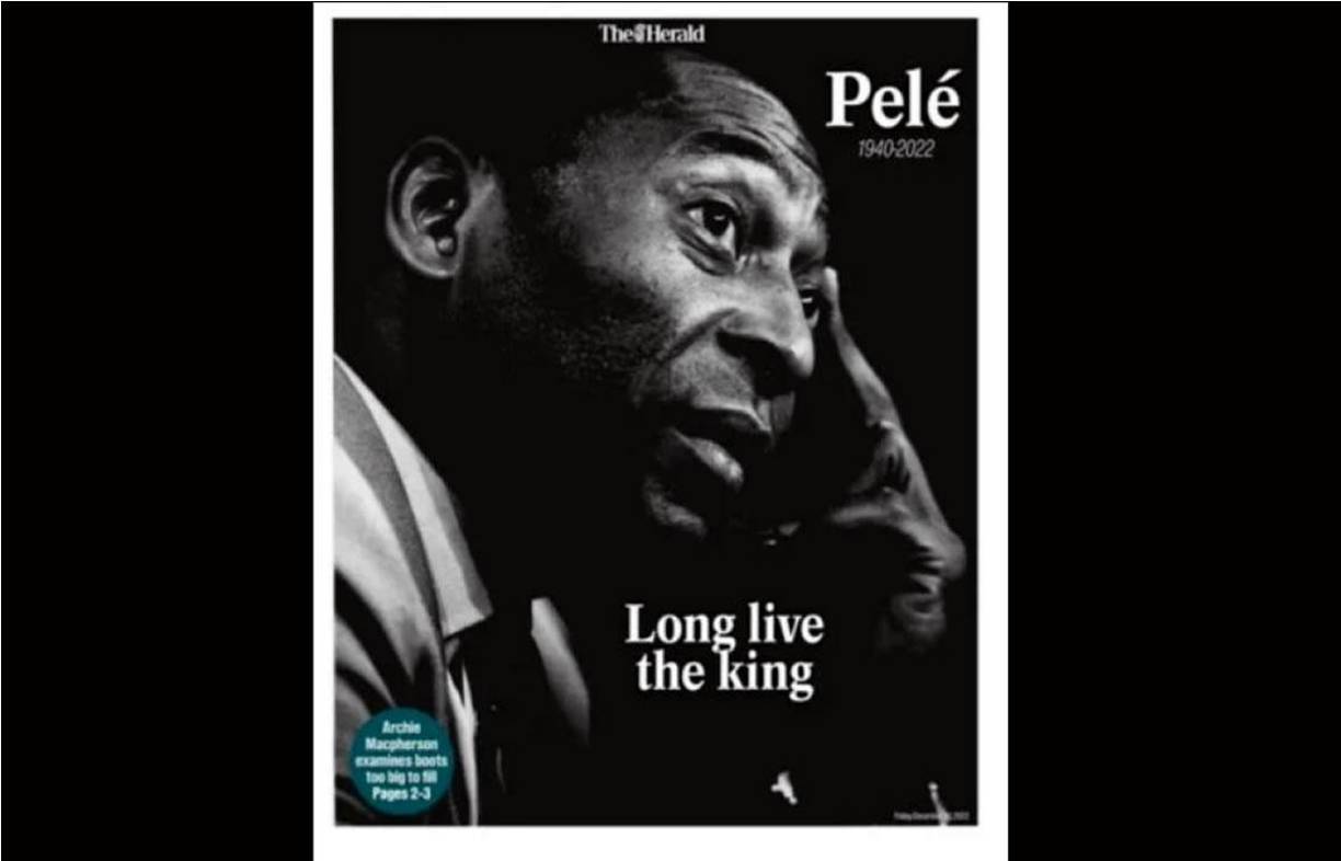 Portada del diario The Herald (Escocia) - “Larga vida al rey”.