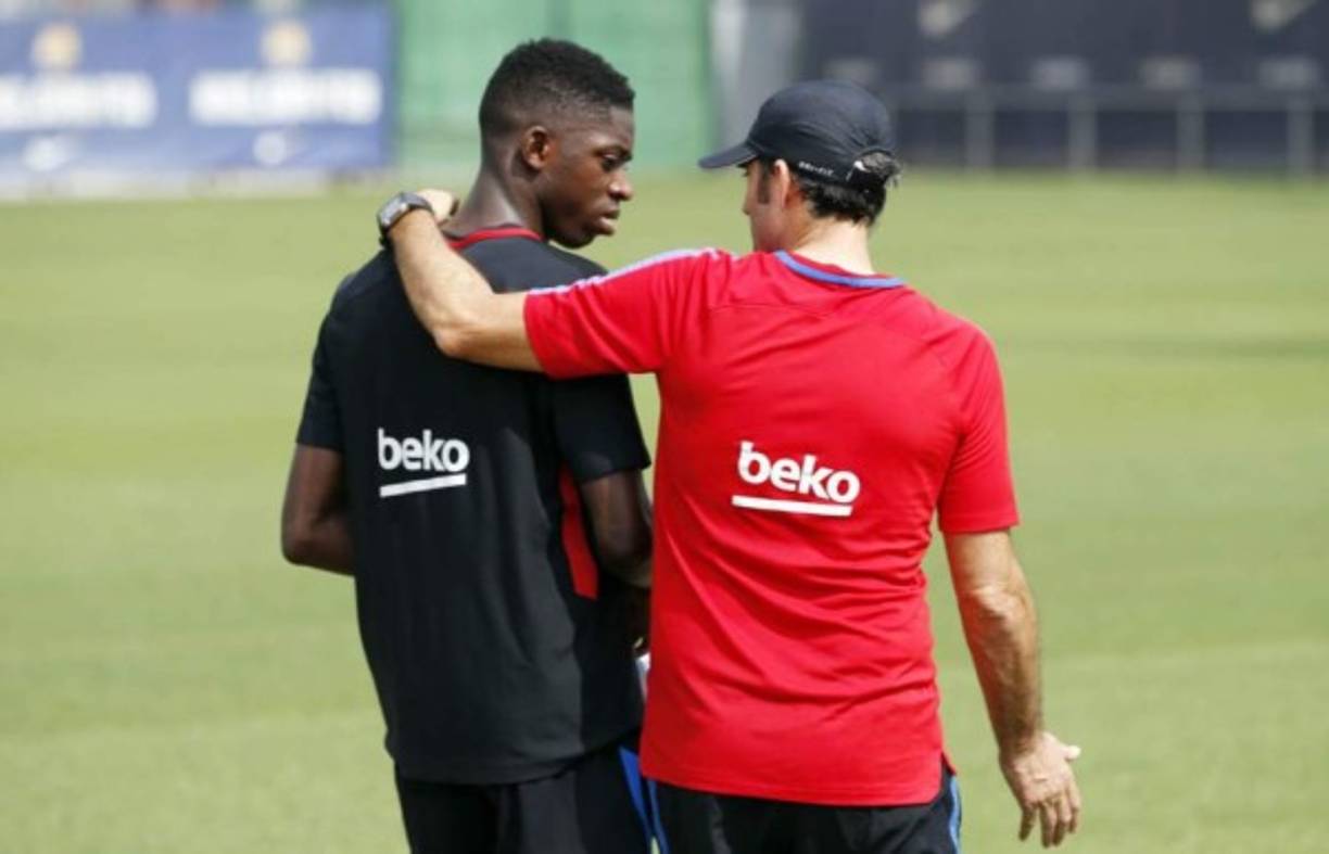 Ernesto Valverde, DT del Barcelona, planea ceder a Dembélé en la próxima campaña para que pueda tener un mejor ritmo.