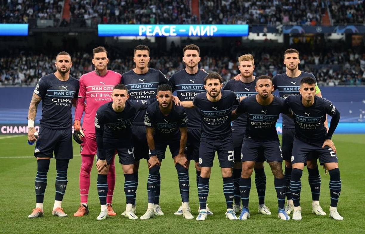 Este fue el 11 titular del Manchester City para enfrentar al Real Madrid.