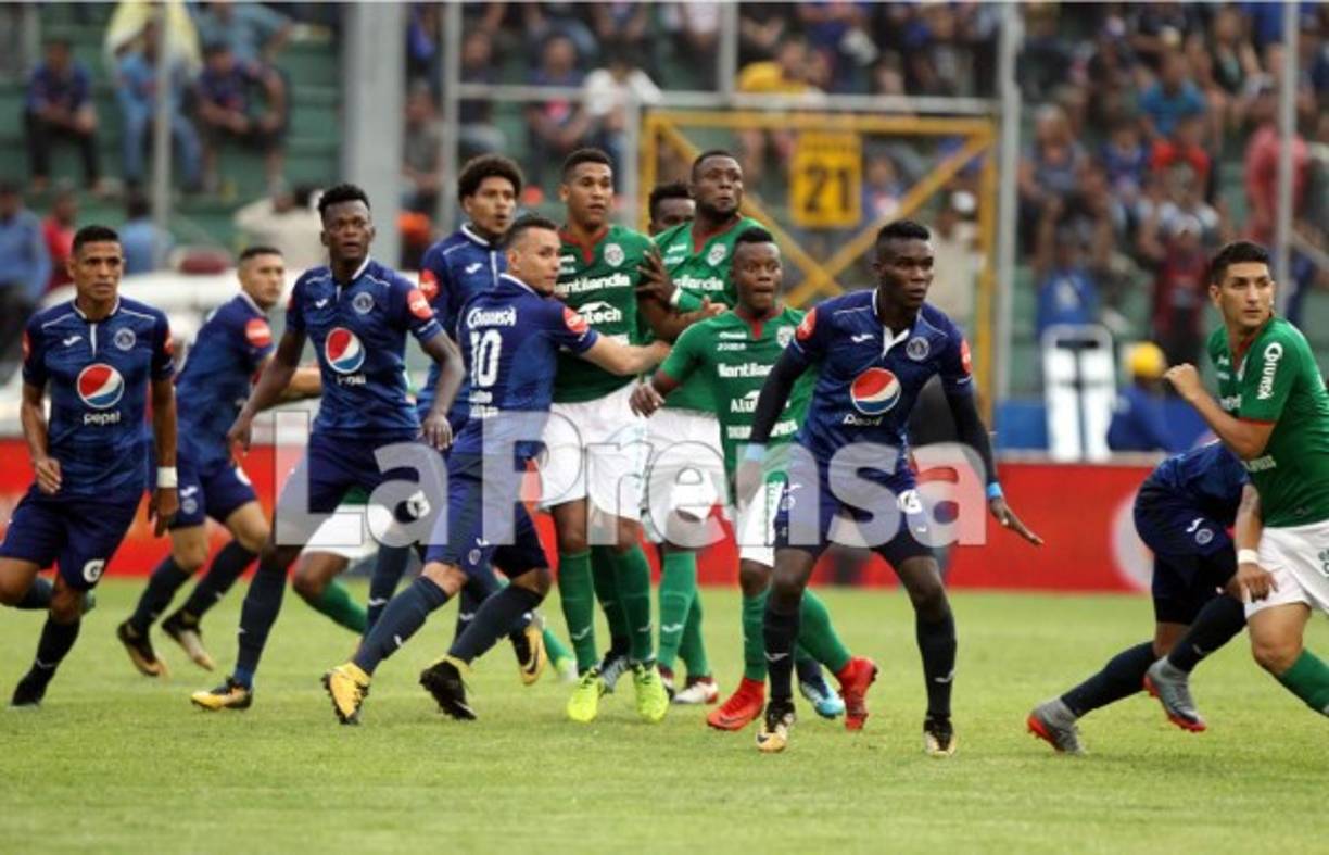 Motagua y Marathón empataron 1-1 en el primer partido de la final.