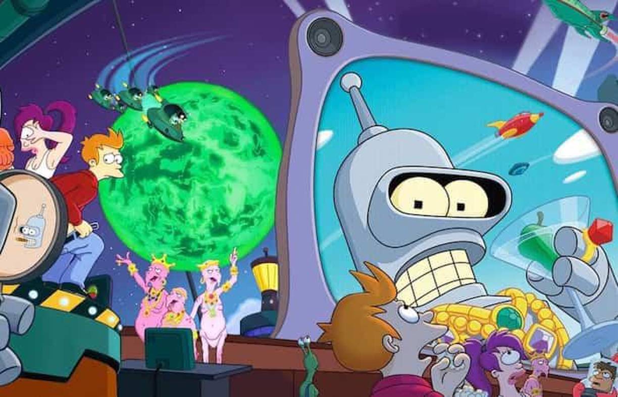 Futurama es una divertida comedia de animación ambientada en un futuro ficticio. Todo comienza cuando Fry, un repartidor de pizza del siglo XX, tiene que entregar una pizza en un laboratorio.