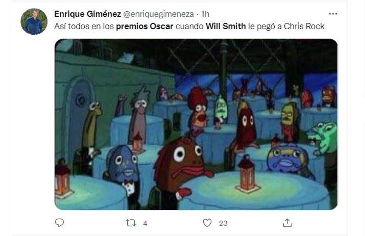 Según Scott Feinberg de The Hollywood Reporter, presente en el teatro, Smith, lloroso, debió ser “apartado y consolado” por Denzel Washington y Tyler Perry durante una pausa comercial.