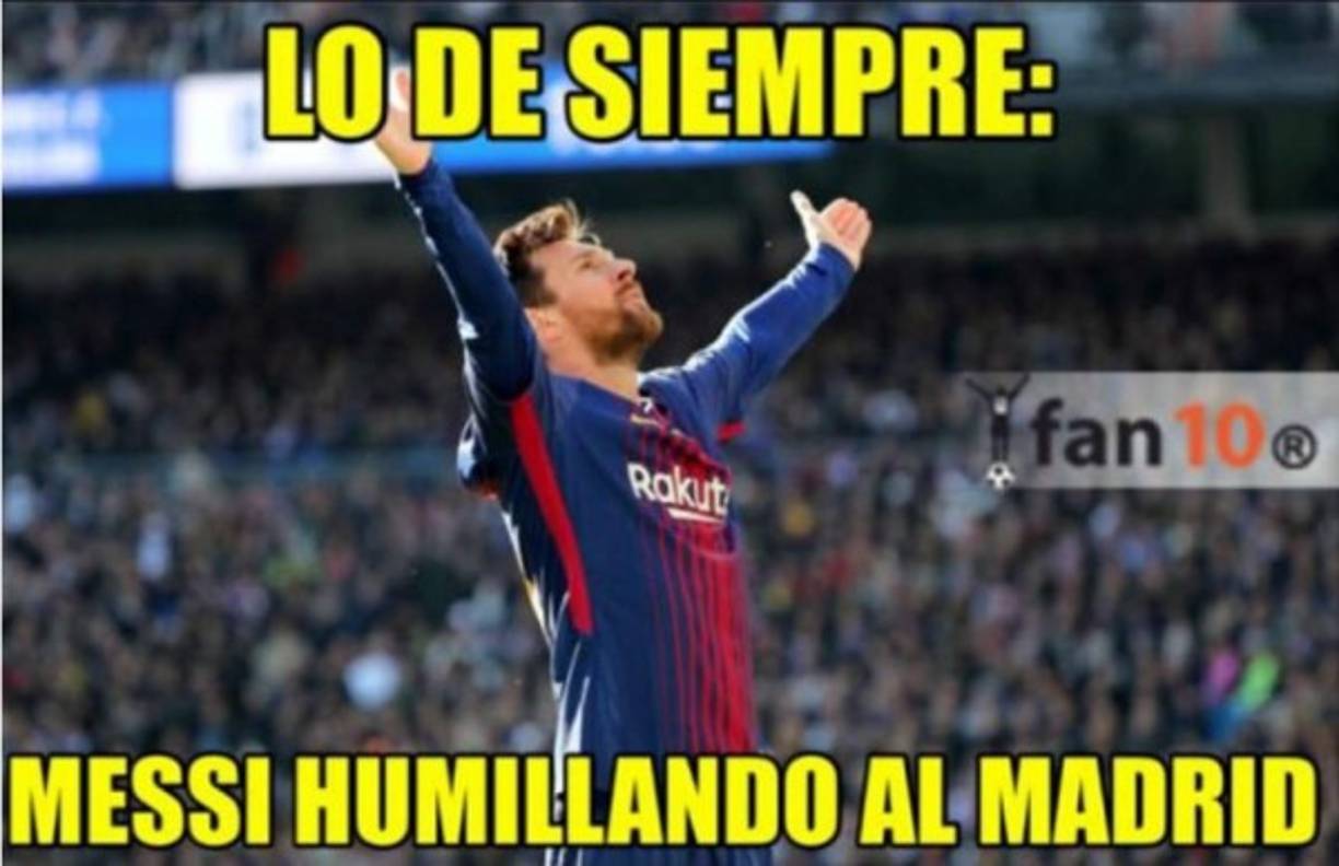 Meme de la temporada 2017/2018 - Primera vuelta: Real Madrid 0-3 Barcelona.