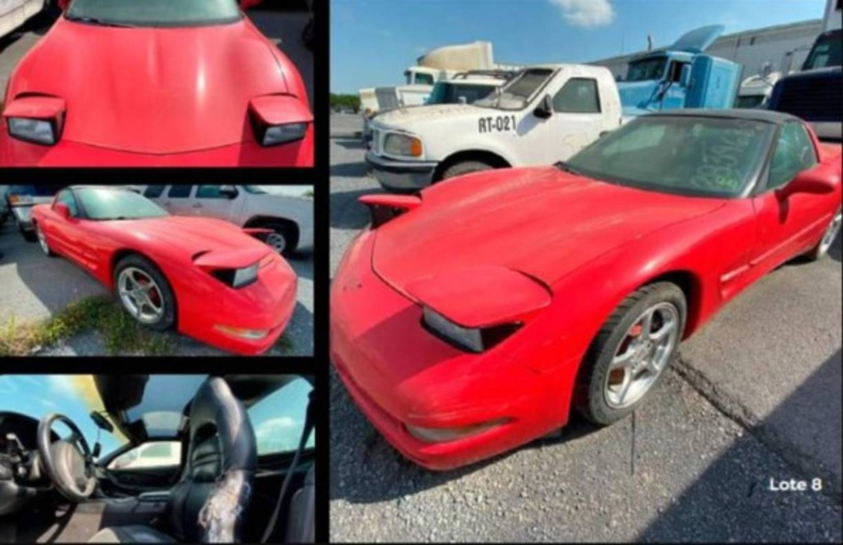 El último carro a subastar es un Chevrolet Corvette 2002, que tendrá un precio de salida de más de 22 mil pesos.