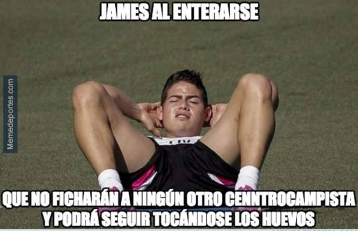 James ahora sí que está contento.