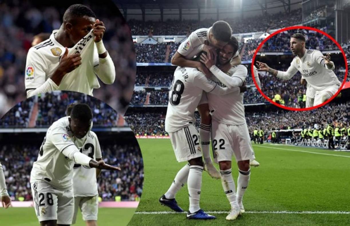 Las mejores imágenes del partido que el Real Madrid le costó ganar (2-0) al Valladolid en el Bernabéu, con Vinicius como protagonista.