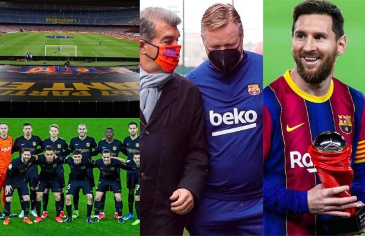 La prensa española ha revelado que el FC Barcelona venderá a cuatro jugadores todo porque desean rearmar la plantilla y así retener a Messi que finaliza su contrato en junio. Fotos AFP, Barcelona Facebook.