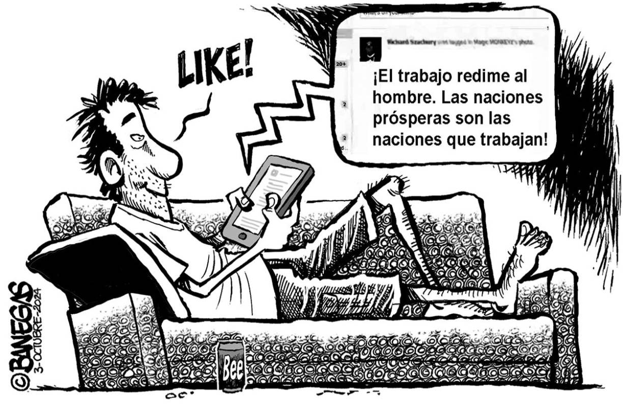 Caricatura de DIARIO LA PRENSA de Honduras.