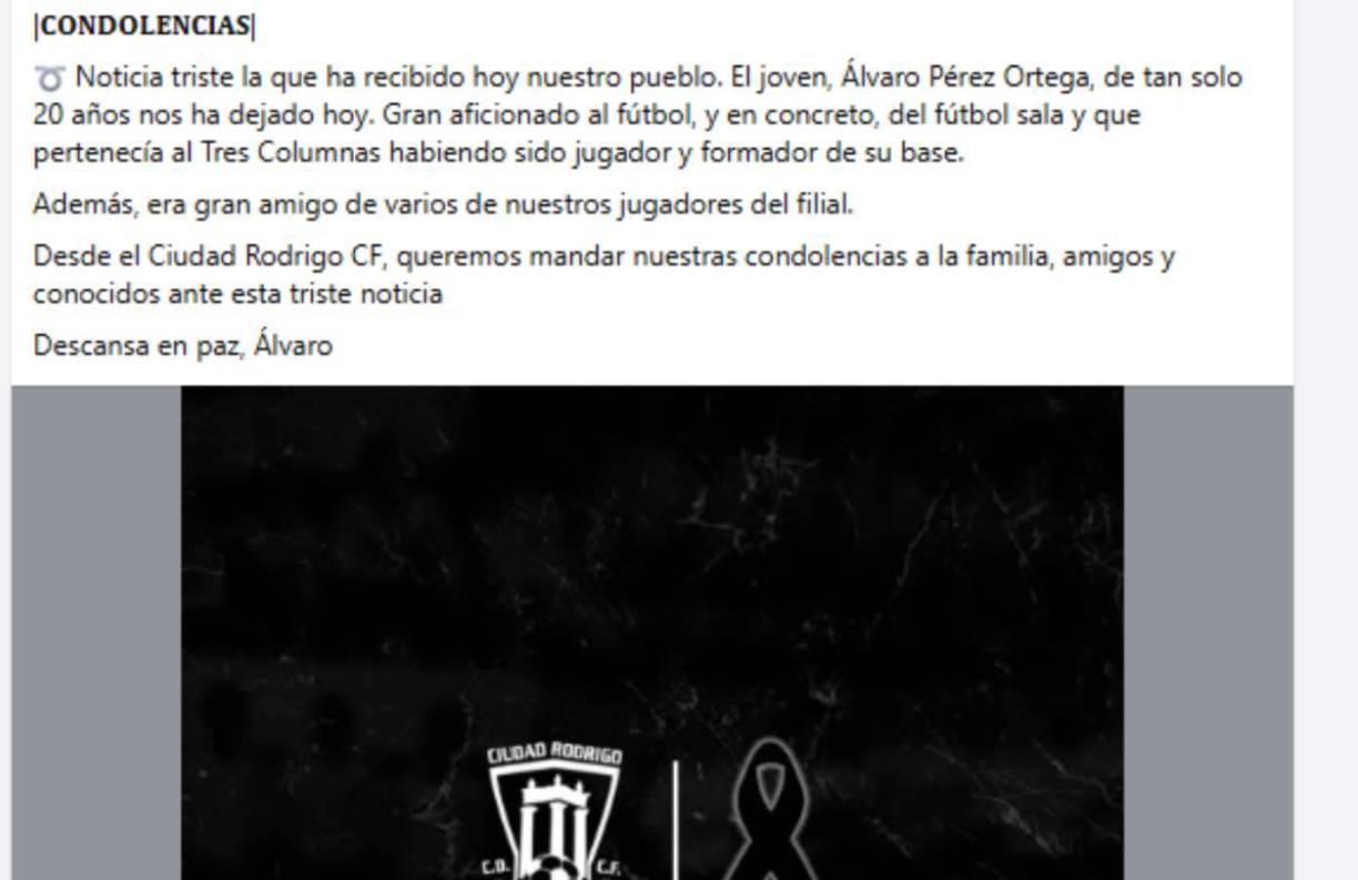En las redes sociales se han emitido mensajes en donde lamentan la misteriosa muerte de Álvaro Pérez.