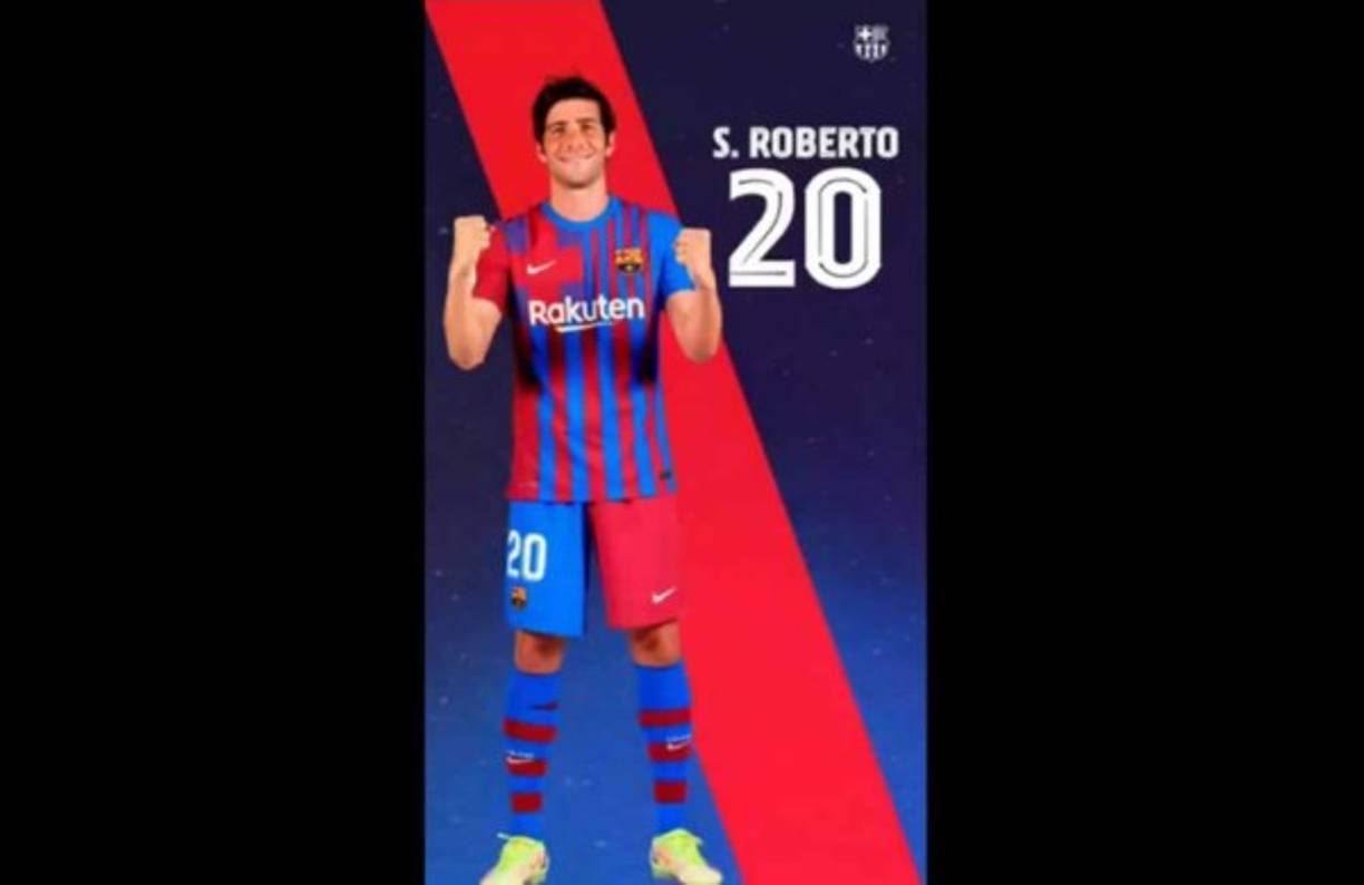 Sergi Roberto - El polivalente futbolista español usa el número 20 en el Barcelona.