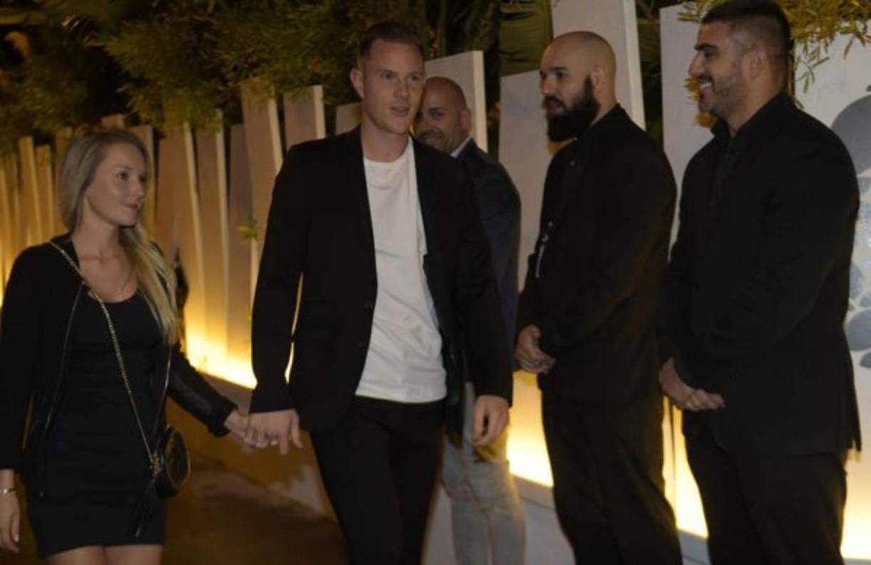 Marc-André ter Stegen y su novia Daniela.