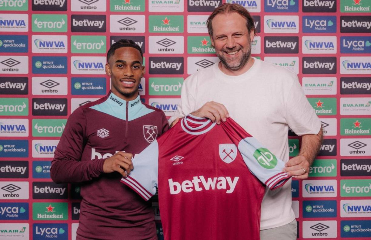 OFICIAL / Crysencio ficha por el West Ham de la Premier League por las próximas 5 temporadas.