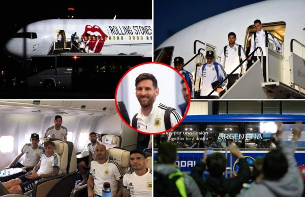 La selección argentina aterrizó este sábado en Moscú como una de las favoritas a hacerse con el título mundial en Rusia-2018. Llegaron como estrellas de rock.