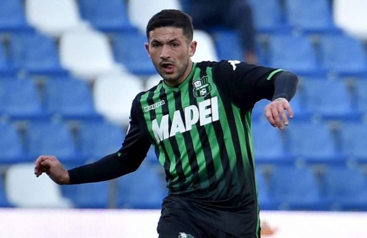 during the serie A match between US Sassuolo and UC Sampdoria at Mapei Stadium - Citta' del Tricolore on May 6, 2018 in Reggio nell'Emilia, Italy.