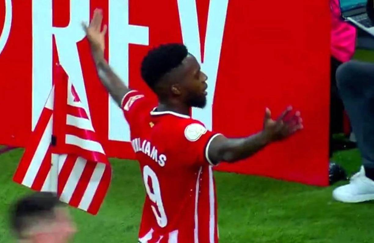 Iñaki Williams celebró su gol a lo Jude Bellingham frente a su afición.