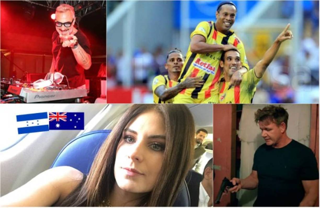 El italiano Gianluca Vacchi, el exjugador brasileño Ronaldinho, la guapa Carolina Padrón y el chef Gordon Ramsay visitaron suelo catracho.