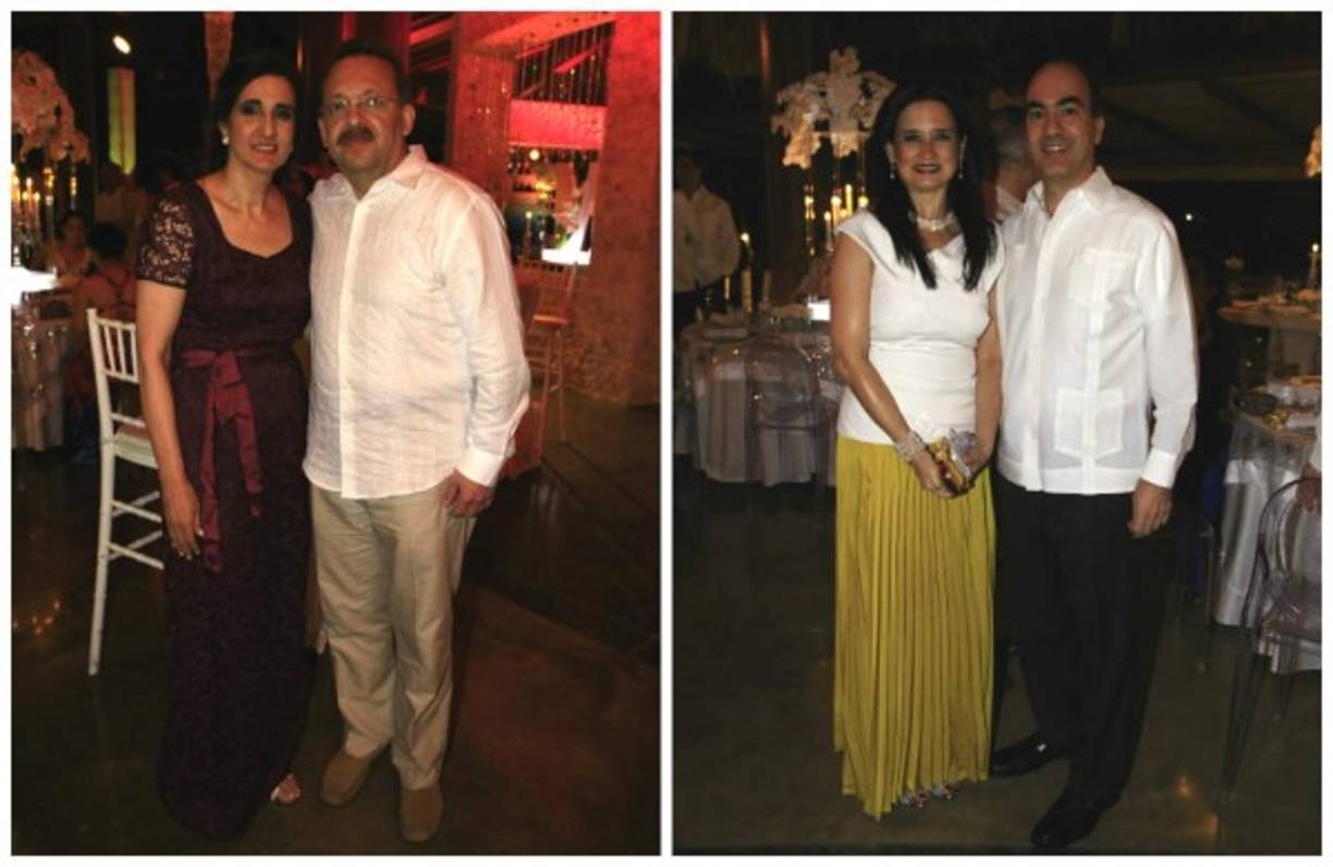 Olga e Irving Zavala. Jessica y Emín Abufele.