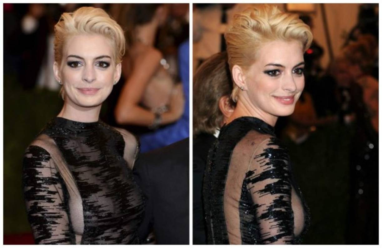 La actriz se ha atrevido a lucir hasta look góticos.