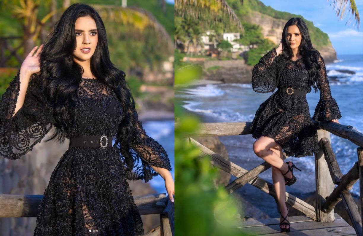 Tras arribar a El Salvador, país que este año es sede del certamen de belleza más importante del mundo, Zu Clemente se dejó ver con este lindo vestido negro, de Gracia Fashion. En esa ocasión, Zu visitó la playa El Zonte, en El Salvador.