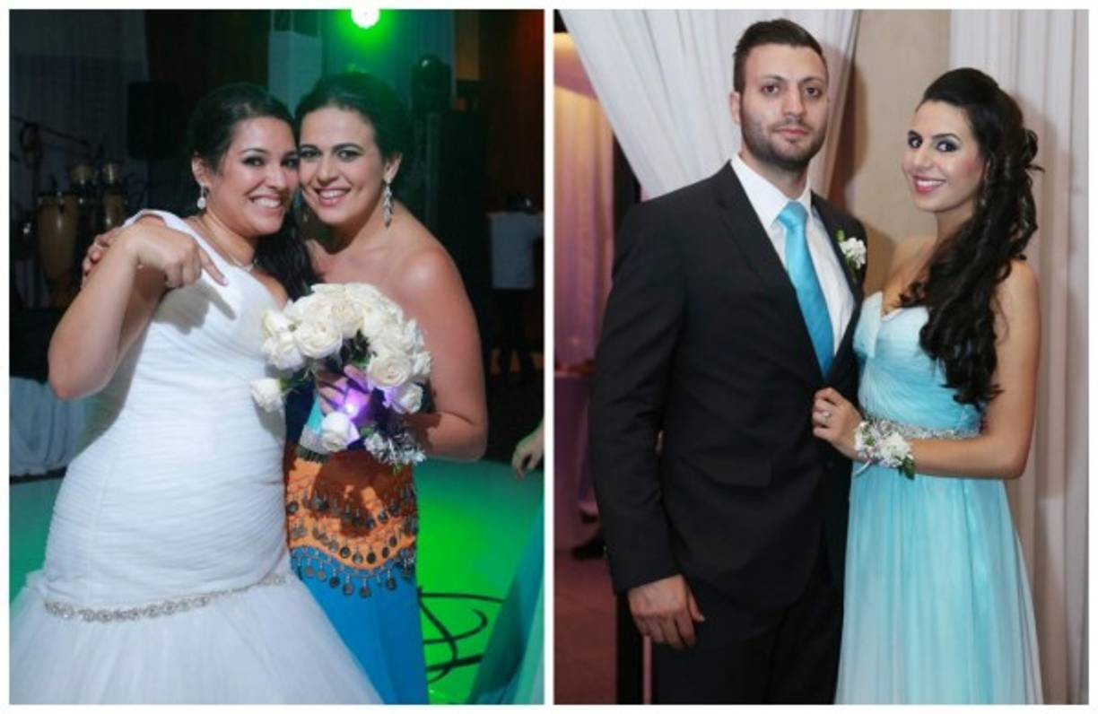 Joyce y Ale Aude, que ganó el ramo con Wissam Ajjouri y Victoria Aude .