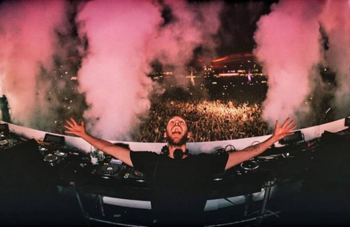 Calvin Harris en un concierto.