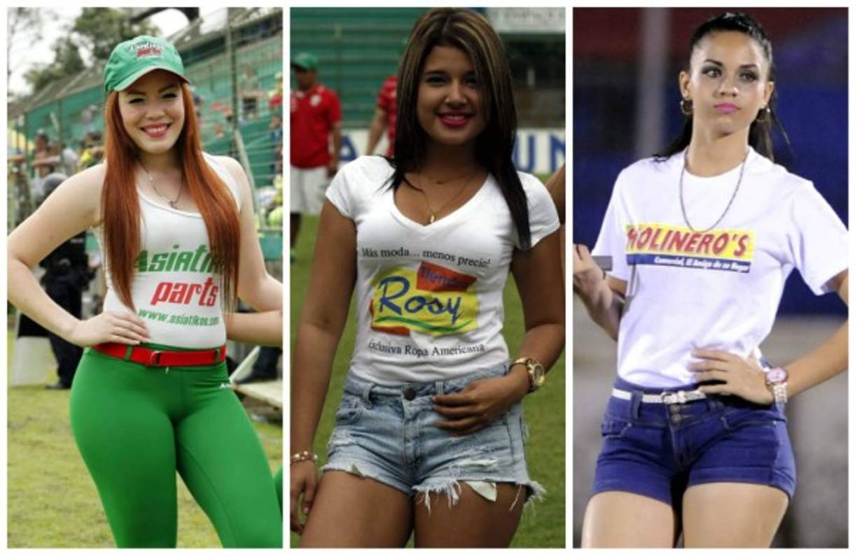 Los distintos estadio del fútbol hondureño fueron engalanados por las bellas chicas en la novena jornada del Torneo Clausura 2016 de la Liga Nacional.