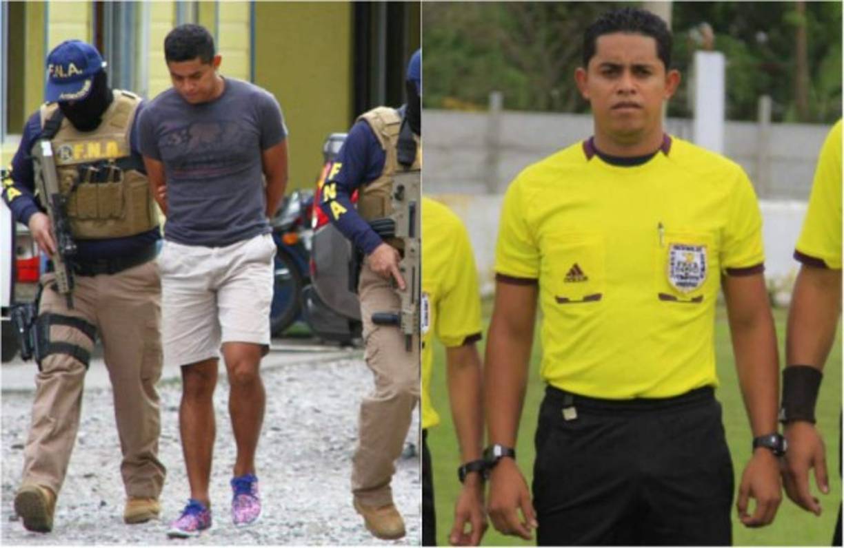 Un árbitro de la Liga Nacional de fútbol, no solo pitaba partidos, sino que en sus días fuera de las canchas se dedicaba a entregar notas extorsivas a dueños de negocios de La Ceiba, según las autoridades de la Fuerza Nacional Antiextorsión (FNA) de La Ceiba.